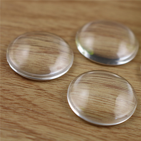 10pcs/lot 20mm Round Flat Back Clear Glass Cabochon, High Quality, Lose Money Promotion!!!(Z2-08) ► Photo 1/1