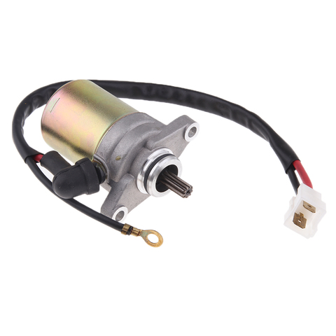 Starter Motor For 50cc 2-stroke Minarelli 1PE40QMB Jog Engines. 9-SPLINES ► Photo 1/6