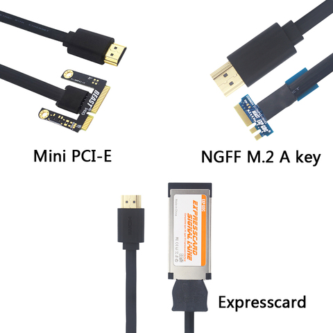 EXP GDC Beast HDMI to NGFF M.2 A key Cable / Mini PCI-E / Expresscard Cable for Video Card External Graphics to Laptop ► Photo 1/6