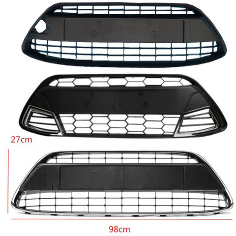 Front Bumper Grill Lower Grille Fit For Ford Fiesta 2009 2010 2011 2012 Hatchback Sedan ► Photo 1/6
