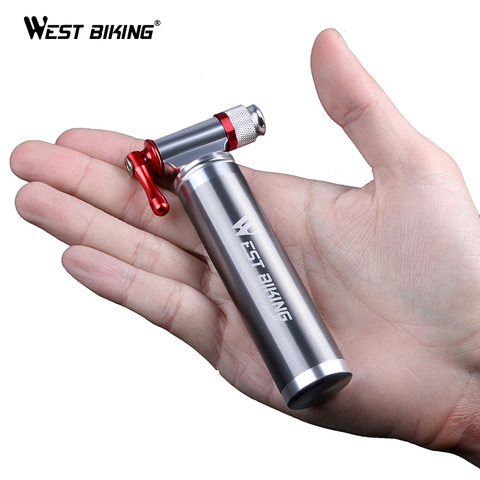 Portable Bicycle Mini Pump Aluminum Alloy Ultralight Air CO2  Inflator Bike Bicycle Pump Bike Ball Pump Bike Bicycle Accessories ► Photo 1/5