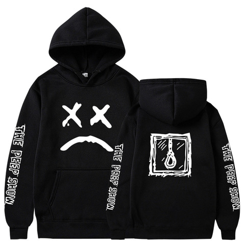 Hoodies Sweatshirt Lil Peep Hoody Love lil.peep Happy Smiling Face Print Men Women Pullover Hoodies Hip hop streetwear male tops ► Photo 1/6