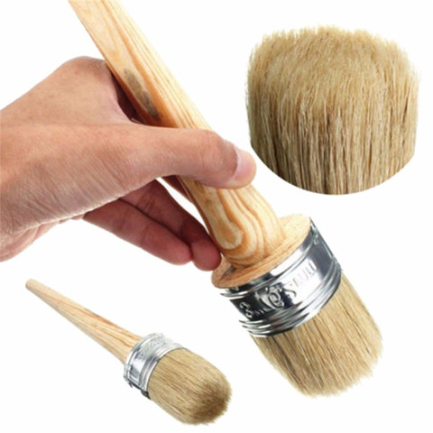 Chalk Paint Wax Brush for Painting or Waxing Furniture  Stencils Folkart Home Decor Wood Large Brushes with Natural Bristles ► Photo 1/6