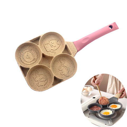 Mini Cute Omelette Pan Funny Cartoon Breakfast Grill Frying Pan Egg Pancake  Pan Non-Stick Cooking Pots Breakfast Cookware