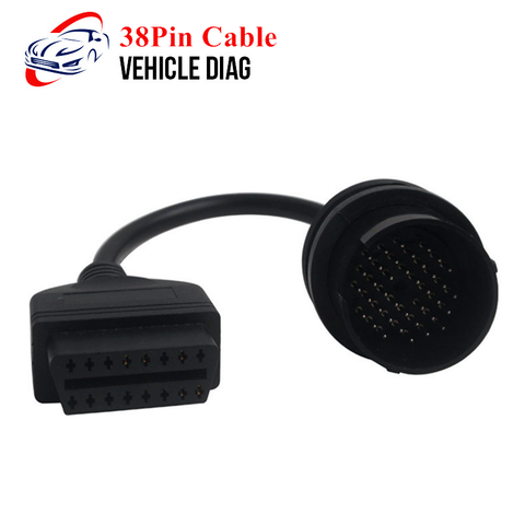 38 Pin Cable OBD Cable OBD2 Adapter 38 Pin For Mercedes OBD2 Cable For Benz 38pin to 16pin Connector ► Photo 1/4