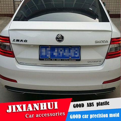 For Octavia Spoiler 2015-2017  Skoda Octavia Spoiler yw ABS plastic Material Car Rear Wing Color Rear Spoiler ► Photo 1/5