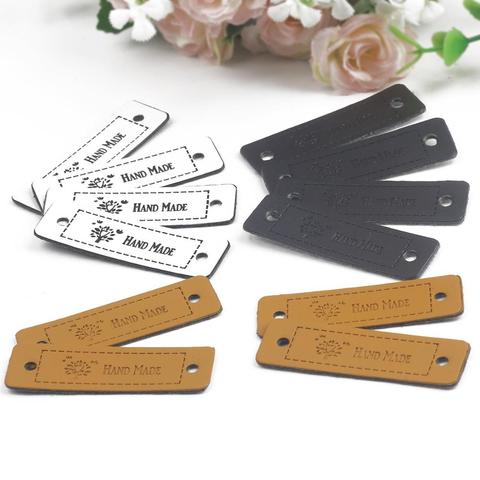 12pcs/lot Life Tree Natural Style Hand Made Leather Labels For Handwork Gifts Leather Tags Handmade Jewelry Findings ► Photo 1/6