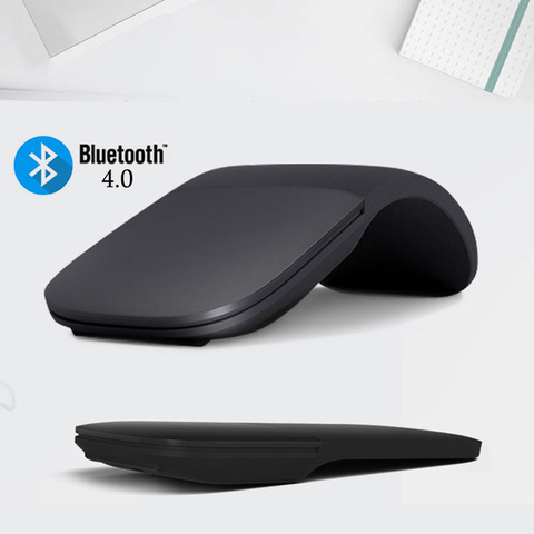 Bluetooth 4.0 Folding Wireless Mouse Arc Touch Roller Computer Silent Mouse Ergonomic Slim Laser Mini Mice For Microsoft Surface ► Photo 1/6