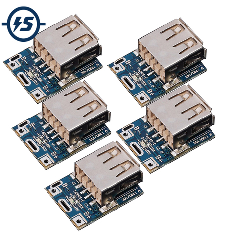 5pcs 5V Boost Converter Step-Up Power Module Lithium Battery Charging Protection Board LED Display USB For DIY Charger 134N3P ► Photo 1/6