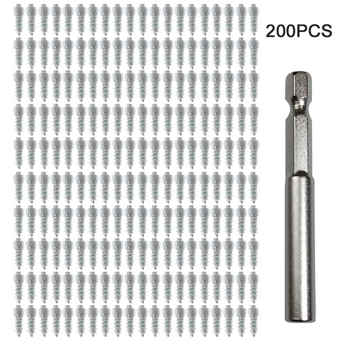 200 Pcs Stud Screw 12mm Auto Car SUV ATV Anti-Slip Screw Stud Wheel Tyre Snow Tire Spikes Trim 2022 New ► Photo 1/6