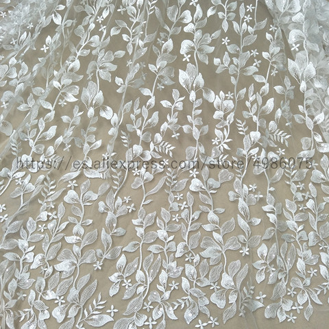 Berta wedding gown dress lace fabric elegant wedding dress lace fabric 130cm width ivory lace ► Photo 1/6