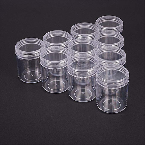 10pcs Diamond Painting Storage Box Diy Beads Organizer, Clear Square  Containers For Jewelry & Nail Art