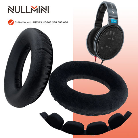 NullMini Replacement Earpads for Sennheiser HD545 HD565 HD580 HD600 HD650 Headphones Headband Sleeve Earphone  Headset ► Photo 1/6