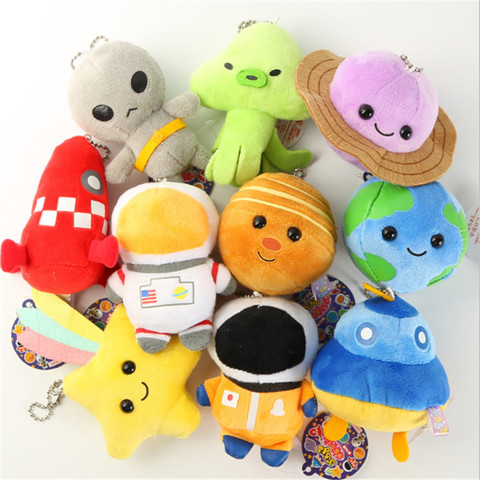 1PC Space Series Planet Alien Astronaut Saturn Jupiter Earth Plush Pendant Toy Doll Market Plush Keychain 5-10cm Kid Gift ► Photo 1/6