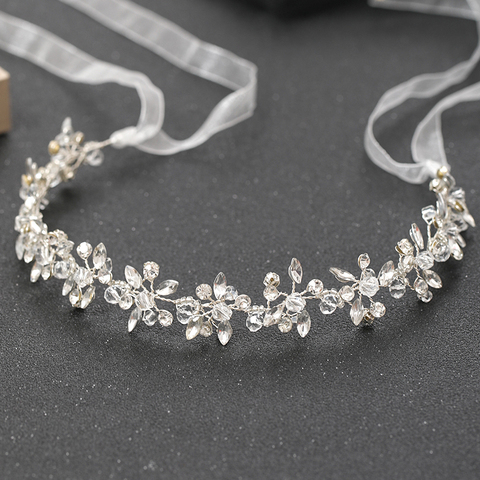 Fashion Silver Color Headbands For Handmade Crystal Rhinestone Tiaras Hairbands Wedding Hair Accessories ► Photo 1/6