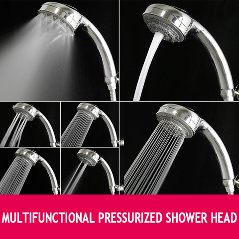 SHAI 7 Function Shower Head Multifunction Adjustable Increase Pressure Shower Head Water Saving Spa shower head ► Photo 1/6