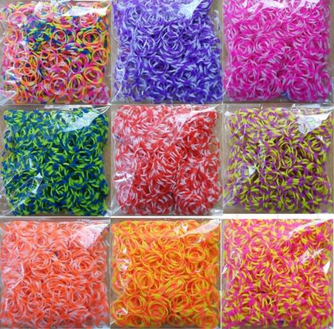 loom rubber bands bracelet for kids or hair rubber loom bands make woven bracelet Colorful DIY toys Christmas 2022 Gift ► Photo 1/6