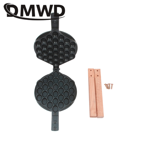 DMWD Commercial Hongkong Eggs Bubble Waffle Machine Mould Eggettes Roller Baking Pan Iron Eggettes Mold Muffin Non-stick Plate ► Photo 1/6