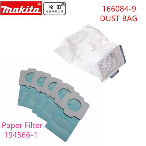 MAKITA fabric  dust bag   filter 143677-9  194566-1 for DCL182 CL107 CL102D CL104D  BCL182 LXLC01 BCL142 CL072D 4013D 4073D ► Photo 1/3