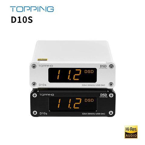 TOPPING D10S MINI USB DAC AMP CSS XMOS XU208 ES9038Q2M DSD256 PCM 384kHz Audio Amplifier Decoder D10 S ► Photo 1/6