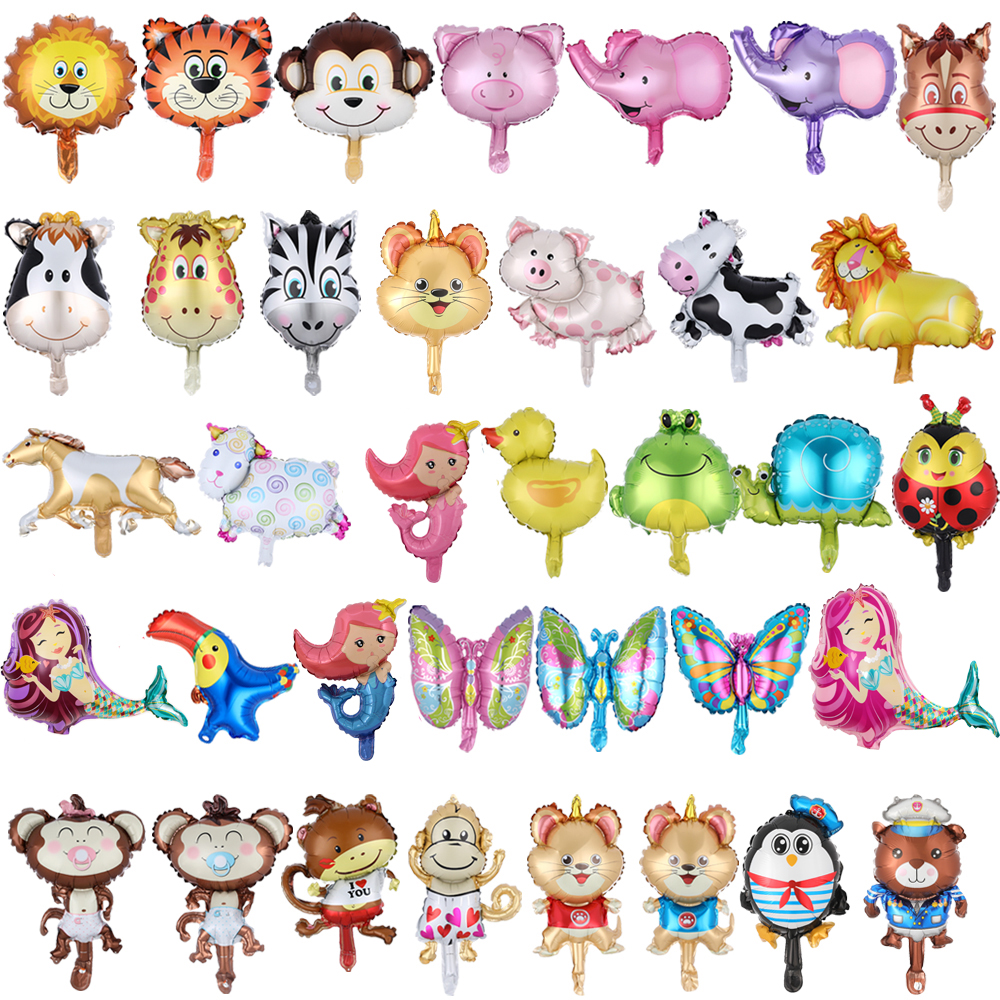 10pcs/lot MIni Animals Shaped balloon Lion Cow Pig Horse Mini Cartoon Foil  Balloons Kids Toy Wedding Birthday Party Decoration - Price history &  Review | AliExpress Seller - kuchang Party Decoration Store