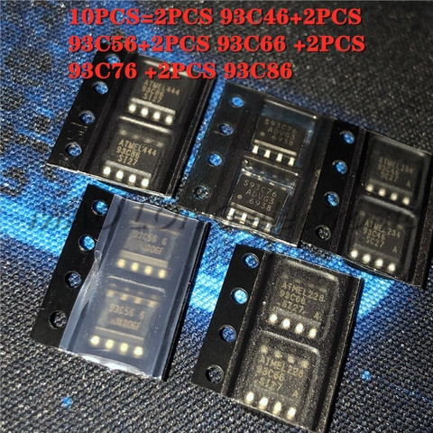 10PCS/LOT   93C46 93C56 93C66 93C76 93C86 SOP-8 Car storage chip    {Each model 2pcs} ► Photo 1/2