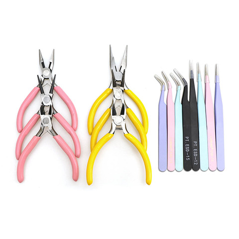 Tweezer Tool Jewelry Pliers Tool Vise Round Nose Plier Tweezers Beading Cutting Wire Pliers Making Spoon Tool DIY Jewelry Making ► Photo 1/6