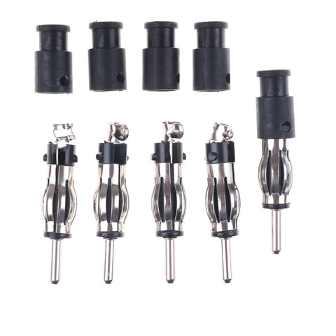 5pcs Auto Car Radio AM/FM Antenna Adapter Male Plug Connector Black ► Photo 1/6