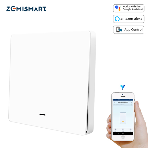 Zemismart Tuya Zigbee Push Buttton Switch One Gang Two Gangs Three Gangs Wall Light Switches 110v 240v ► Photo 1/6