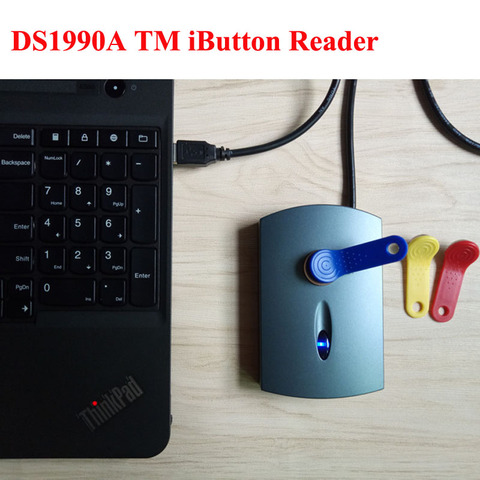 RS232 DS1990A TM iButton Programmer Reader Writer Copier Duplicator Cloner+1pc RW1990 Token Key+1pc TM1990A-F5 Keyfob Tag ► Photo 1/4