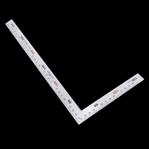 2022 New Stainless Steel 15x30cm 90 Degree Angle Metric Try Mitre Square Ruler Scale ► Photo 1/5