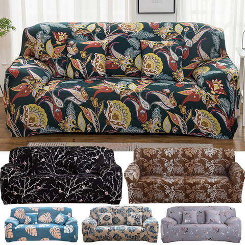 Floral Printing Stretch Elastic Sofa Cover Polyeste Sofatowel Slip-resistant Sofa Covers For Livingroom Fully-wrapped Anti-dust ► Photo 1/6