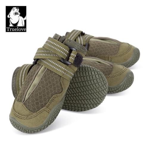 TRUELOVE Pet Shoes Waterproof Anti-slip for Puppy Medium and Large Dog Protect Pet Feet ArmyGreen Winter Snow 2/4pcs/set YS1891 ► Photo 1/6