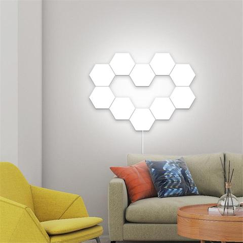 Modern LED Wall Lamp Home Decor Creative Honeycomb Modular Assembly Helios Touch  Wall Lamps Quantum Lamp Magnetic Wall Light - Price history & Review, AliExpress Seller - City Lighting Store