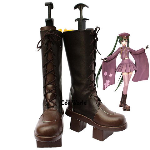 Vocaloid Senbonzakura Miku Anime Customize Cosplay Shoes Boots ► Photo 1/5