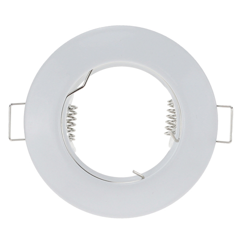 10PCS Modern Aluminum White Nickel Recessed Spotlight Surface Mounting Frame MR16 GU10 Base Socket Lighting Fixture ► Photo 1/6