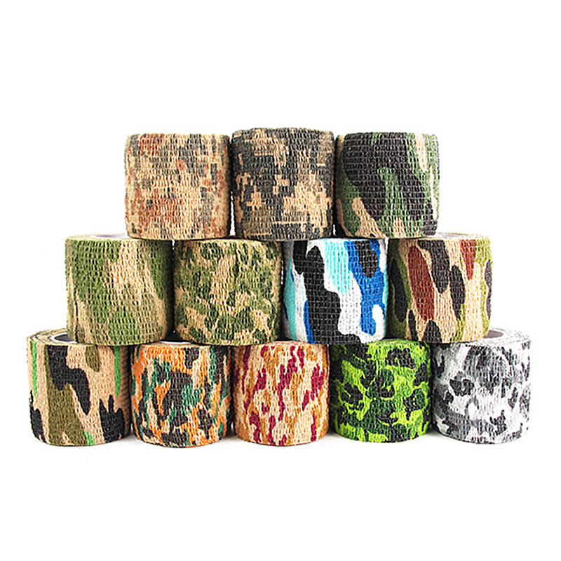 Outdoor Army Camo Wrap Rifle Shooting Hunting Camouflage Stealth Tapes 5M Hot 