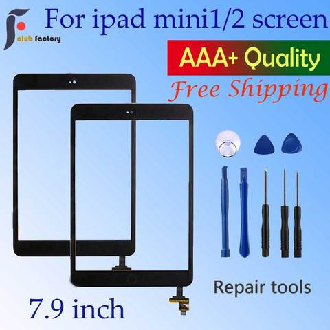 Touch screen glass digitizer panel For ipad mini 1 & 2 For ipad mini A1432 A1454 A1455 A1489 A1490 A1491  and Repair Tool kit ► Photo 1/6