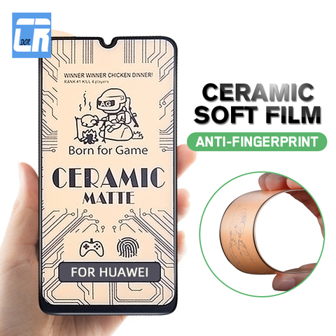 Anti fingerprint Soft Ceramic Film for Huawei Nova 7i 4 5i Pro 4E 3E 3 3i P40 Lite Screen Protector for Honor 8X 20 Pro No Glass ► Photo 1/6