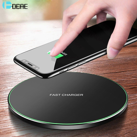 DCAE Qi Wireless Charger For iPhone 11 Pro 8 X XR XS Max QC 3.0 10W Fast Wireless Charging for Samsung S10 S9 S8 USB Charger Pad ► Photo 1/6