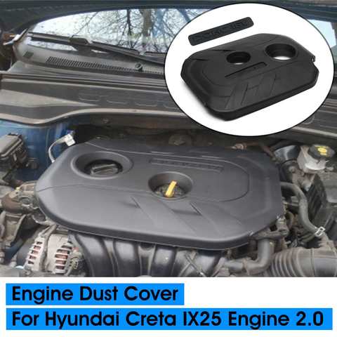 Car Engine Dust Cover 2.0 Cited Cover Decorative Cover Protective Cap for Hyundai Creta IX25 2015 2016 2017 2022 ► Photo 1/6