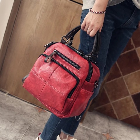 HISUELY New Arrived Women Real Split Suede Leather Shoulder Bag Casual Handbags Messenger Top-handle Bags Travel Back Packs Hot ► Photo 1/6