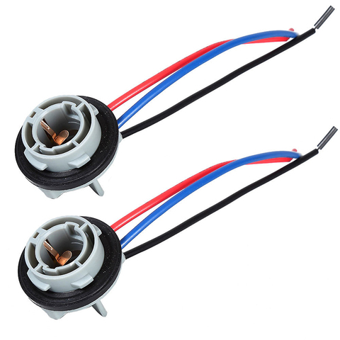 2pcs Car Brake Light 1157 Bulb Socket BAY15D Lamp Holder P21/5W Adapter Base Connector Accessories ► Photo 1/6