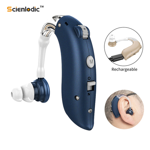 Ear Aid Rechargeable Hearing Aid BTE Hearing Aids Ear Listening Device Adjustable Tone Hearing Amplifier Hear Aid Super Ear ► Photo 1/6