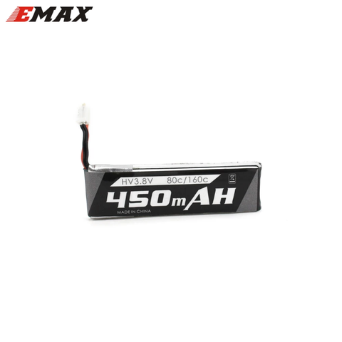 Official Emax 1s 450mAH 80c/160c Lipo Battery Any 3.8v HV Charger For RC Airplane Tinyhawk Drone FPV Model ► Photo 1/6