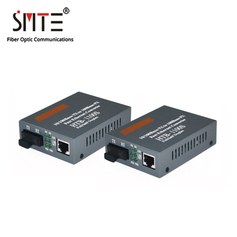 Optical Media Converter HTB-1100S 25km 10/100Mbps RJ45 Single Mode single Fiber TX RX SC 1550nm ► Photo 1/6