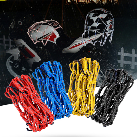 New Reflective Moto Helmet Mesh Net Motorcycle Luggage Net Protective Gears Luggage Hooks Motorcycle Accessories Organizer ► Photo 1/6