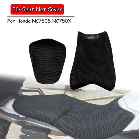 For Honda NC750X NC750S NC700S NC700X NC750 NC700 S X 2022 2016 2014 2012 Seat Cowl Cushion Cover Net 3D Mesh Protector ► Photo 1/6