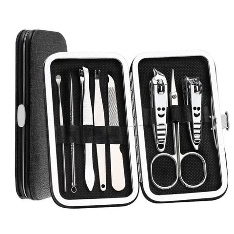 8 Piece/set Stainless Steel Nail Clipper Cuticle Clipper Manicure Pedicure Scissors Tweezer Nail Sets Nails Care Pedicure Tools ► Photo 1/6