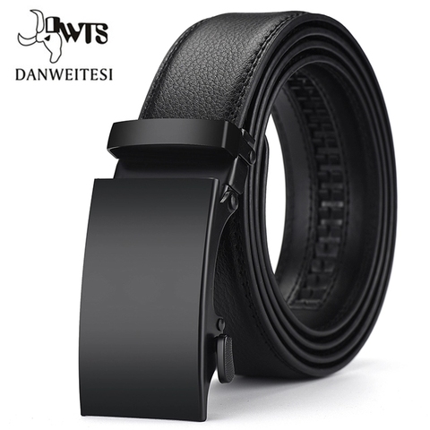 [DWTS]Genuine Leather Belts For Men Automatic Male Belts Cummerbunds Leather Belt Men dropshipping Black Belts cinturon hombre ► Photo 1/6